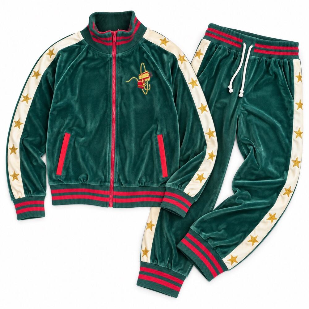 Blizzard Bay Jolly Ol’ Rodeo Rider Velour Tracksuit Western Y2K Size Small